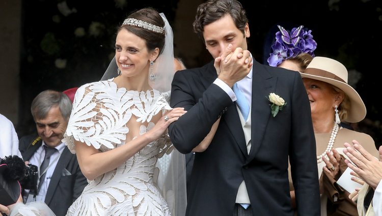 Jean Christophe Napoleón y la Condesa Olympia de Austria en el día de su boda