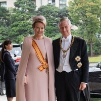 Felipe y Matilde de Bélgica en la entronización de Naruhito de Japón