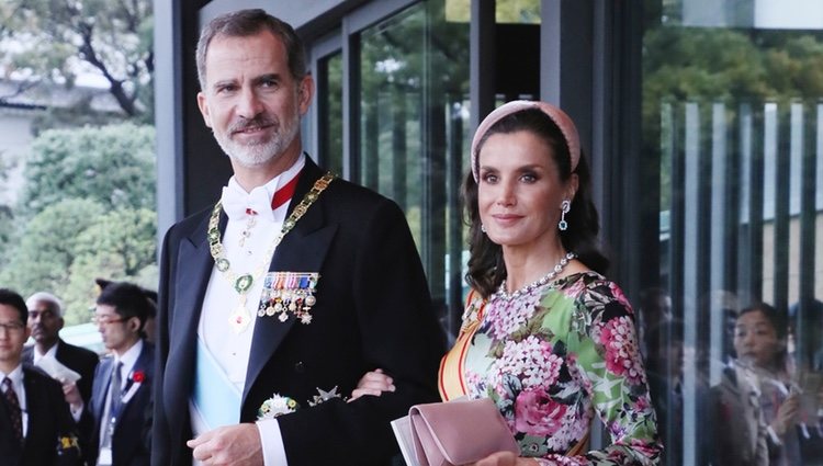 El Rey Felipe y la Reina Letizia en la entronización de Naruhito de Japón