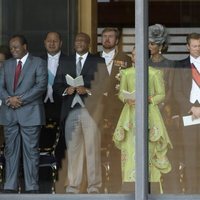 Los Reyes de Holanda, el Gran Duque de Luxemburgo, Alberto de Mónaco y Matilde de Bélgica en la entronización de Naruhito de Japón