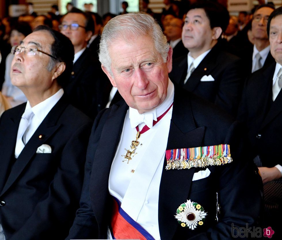 El Príncipe Carlos en la ceremonia de entronización de Naruhito de Japón