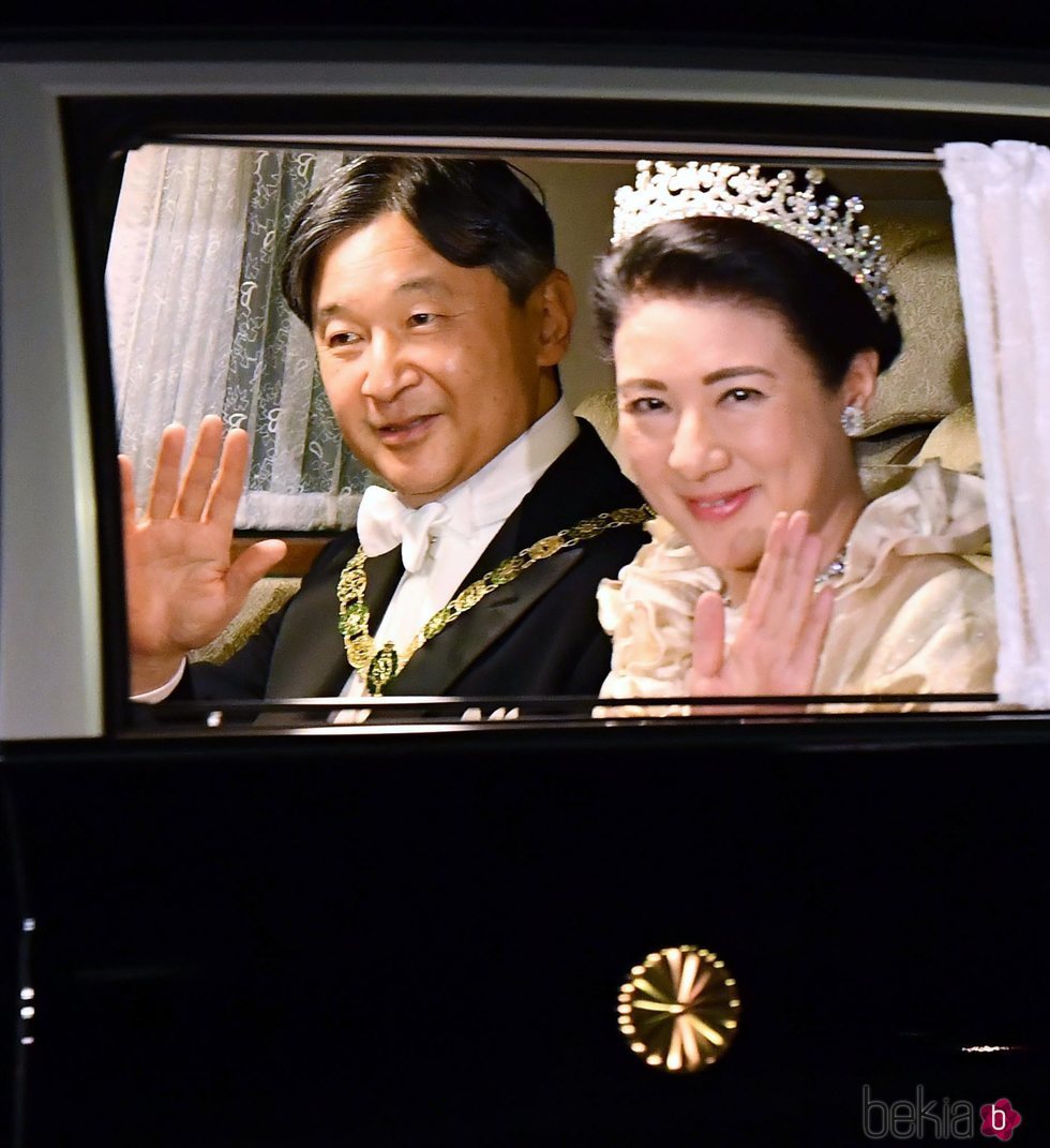 Naruhito y Masako de Japón en la cena de gala por la entronización de Naruhito de Japón