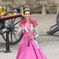 La Infanta Elena en la boda de Victoria de Suecia y Daniel Westling en 2010