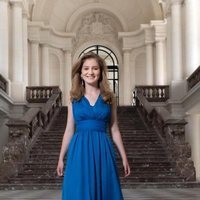 Isabel de Bélgica en el Palacio de Laeken con motivo de su 18 cumpleaños