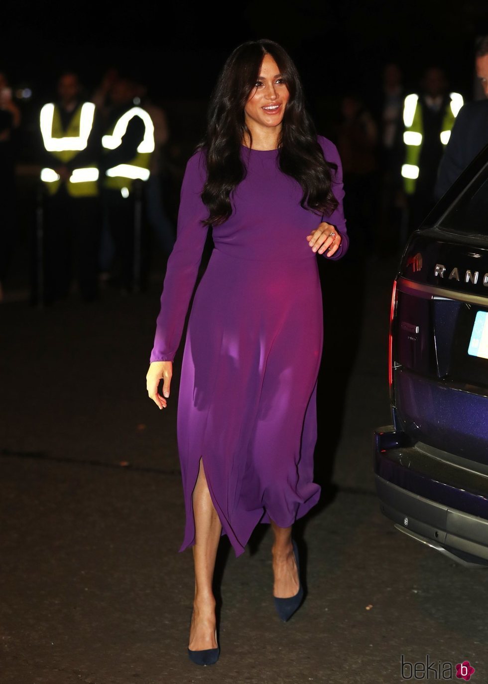 Meghan Markle llegando a la inauguración de la Cumbre Mundial One Young en Londres