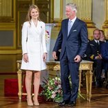 Isabel de Bélgica con Felipe de Bélgica, en su 18 cumpleaños