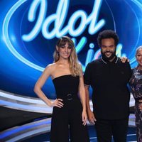 Edurne, Carlos Jean, Isabel Pantoja y Jesús Vázquez en la la presentación de 'Idol Kids'