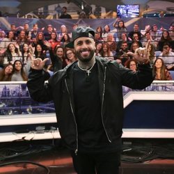 Nicky Jam con el público de 'El Hormiguero'