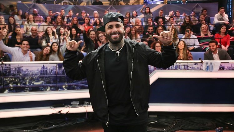 Nicky Jam con el público de 'El Hormiguero'