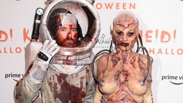 Heidi Klum y Tom Kualitz en la fiesta de Halloween de 2019