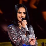 Becky G durante un momento de la gala de los MTV EMAs 2019