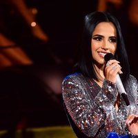 Becky G durante un momento de la gala de los MTV EMAs 2019