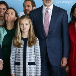 El Rey Felipe y la Princesa Leonor en la recepción a los galardonados en los Premios Princesa de Girona 2019