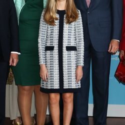 La Princesa Leonor en la recepción a los galardonados en los Premios Princesa de Girona 2019