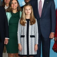 La Princesa Leonor en la recepción a los galardonados en los Premios Princesa de Girona 2019