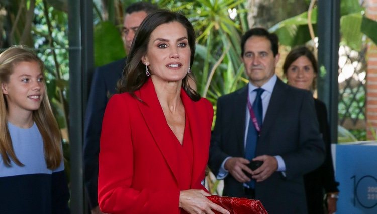 La Reina Letizia en la recepción a los galardonados en los Premios Princesa de Girona 2019