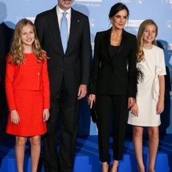 Los Reyes Felipe y Letizia, la Princesa Leonor y la Infanta Sofía en los Premios Princesa de Girona 2019