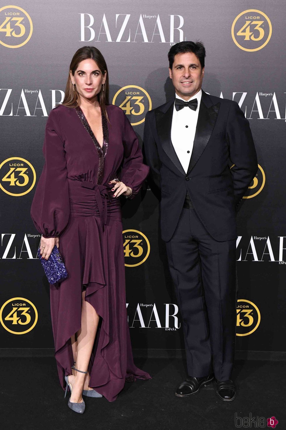 Lourdes Montes y Fran Rivera en los premios Harper's Bazaar 2019