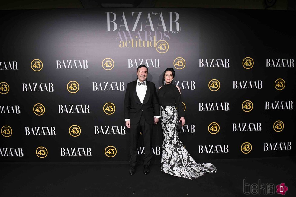 Pedro J. Ramírez y Cruz Sánchez en los premios Harper's Bazaar 2019