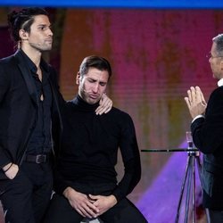 Gianmarco llorando en la gala 10 de 'GH VIP 7' ante la discusión de su hermano con Jorge Javier Vázquez