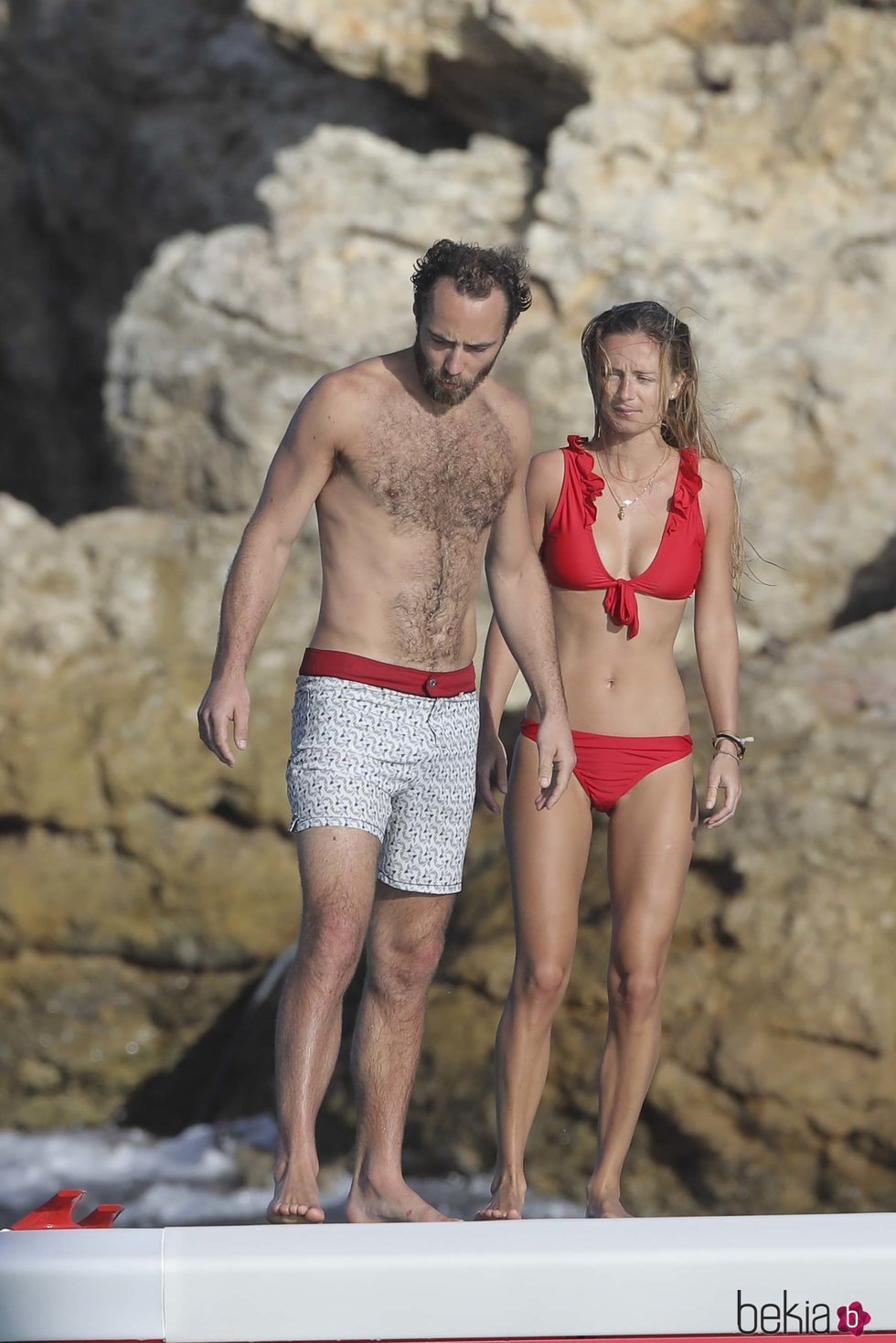 James Middleton y Alizee Thevenet, de vacaciones en San Bartolomé