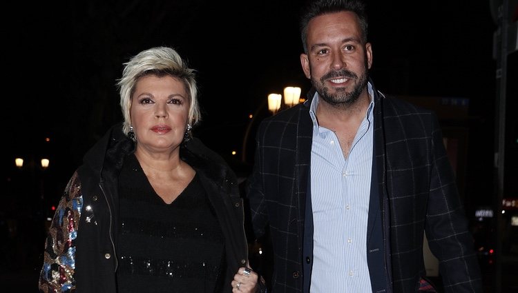 Terelu Campos y Kike Calleja en la fiesta del 46 cumpleaños de Belén Esteban