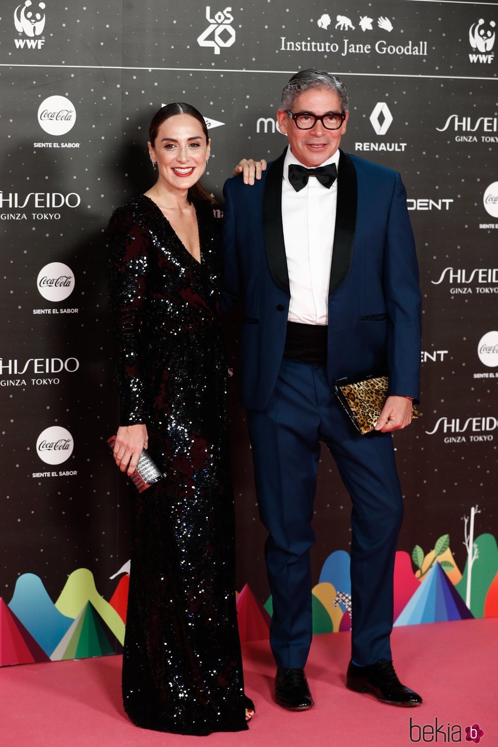 Tamara Falcó y Boris Izaguirre en Los 40 Music Awards 2019