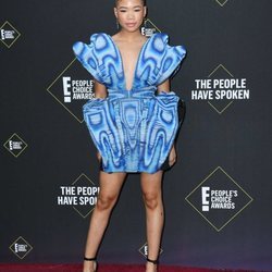 Storm Reid en la alfombra roja de los People's Choice Awards 2019