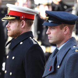 El Príncipe Guillermo y el Príncipe Harry en el Día del Recuerdo 2019