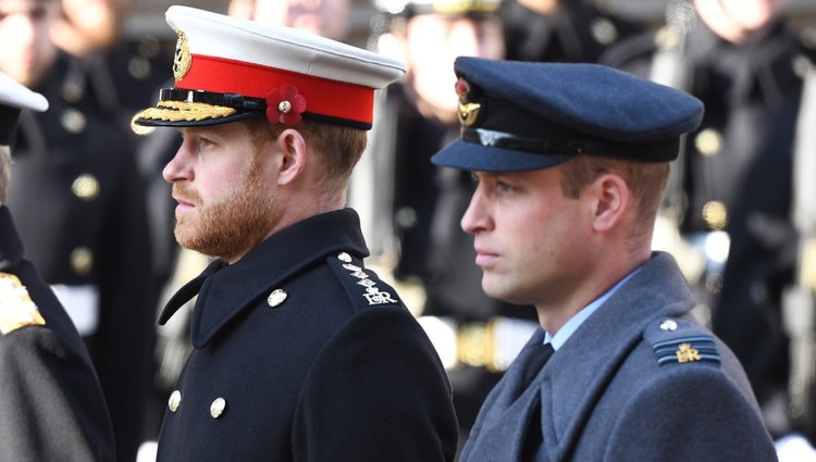 El Príncipe Guillermo y el Príncipe Harry en el Día del Recuerdo 2019