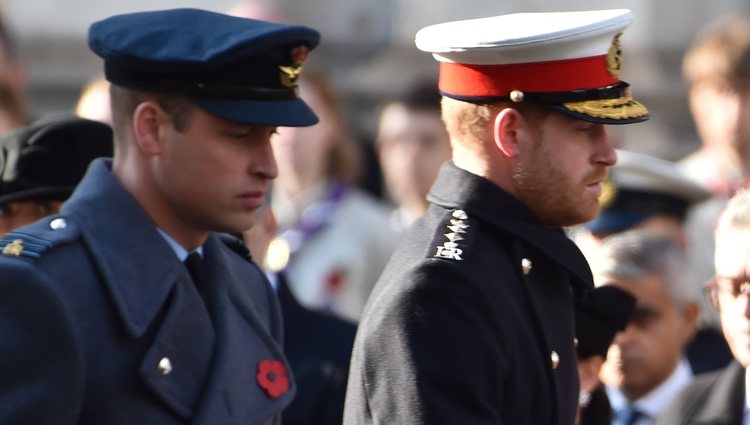 Los Príncipes Guillermo y Harry en el Día del Recuerdo 2019