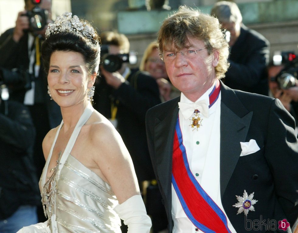 Carolina de Mónaco y Ernesto de Hannover en la cena de gala previa a la boda de Federico de Dinamarca y Mary Donaldson