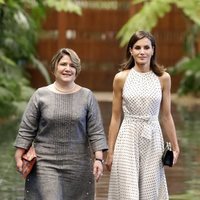 La Reina Letizia con Lis Cuesta en la ceremonia de bienvenida en su Visita de Estado a Cuba