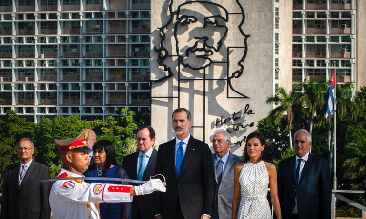 Los Reyes Felipe y Letizia en el Monumento a José Martí en su Visita de Estado a Cuba