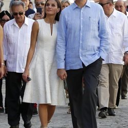 Los Reyes Felipe y Letizia en La Habana Vieja