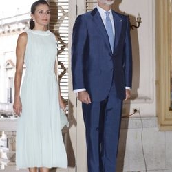 Los Reyes Felipe y Letizia en la recepción a la colectividad española residente en Cuba