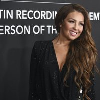 Thalia en la alfombra roja del premio Persona del Año 2019 en los Grammy Latino