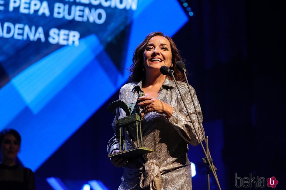 Pepa Bueno agradeciendo su Premio Ondas 2019