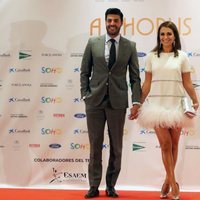 Miguel Torres y Paula Echevarría en la inauguración del Teatro del Soho en Málaga