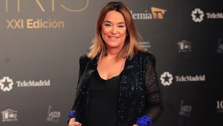 Toñi Moreno en la alfombra roja de los Premios Iris 2019