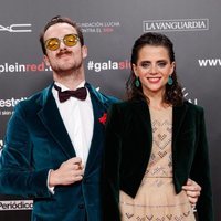 Macarena Gómez y Aldo Comas en la gala People in Red 2019