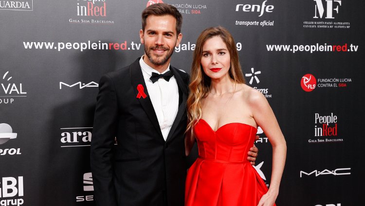 Marc Clotet y Natalia Sánchez en la gala People in Red 2019