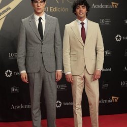 Javier Calvo y Javier Ambrossi en la alfombra roja de los Premios Iris 2019