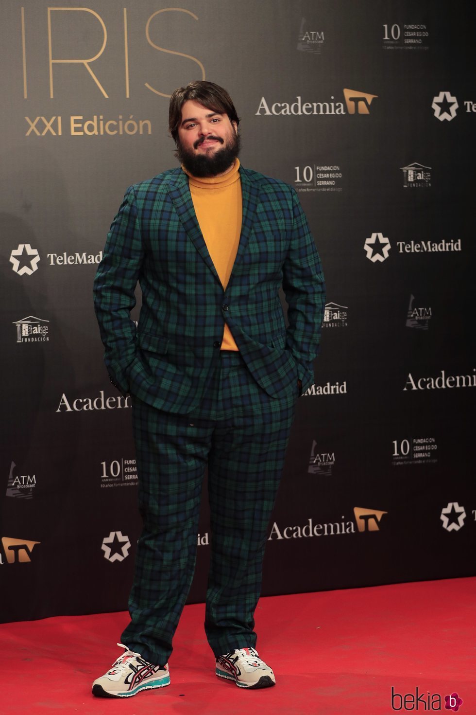 Brays Efe en la alfombra roja de los Premios Iris 2019