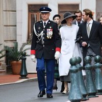 Andrea Casiraghi y Tatiana Santo Domingo, Pierre Casiraghi y Beatrice Borromeo y Alexandra de Hannover en el Día Nacional de Mónaco 2019