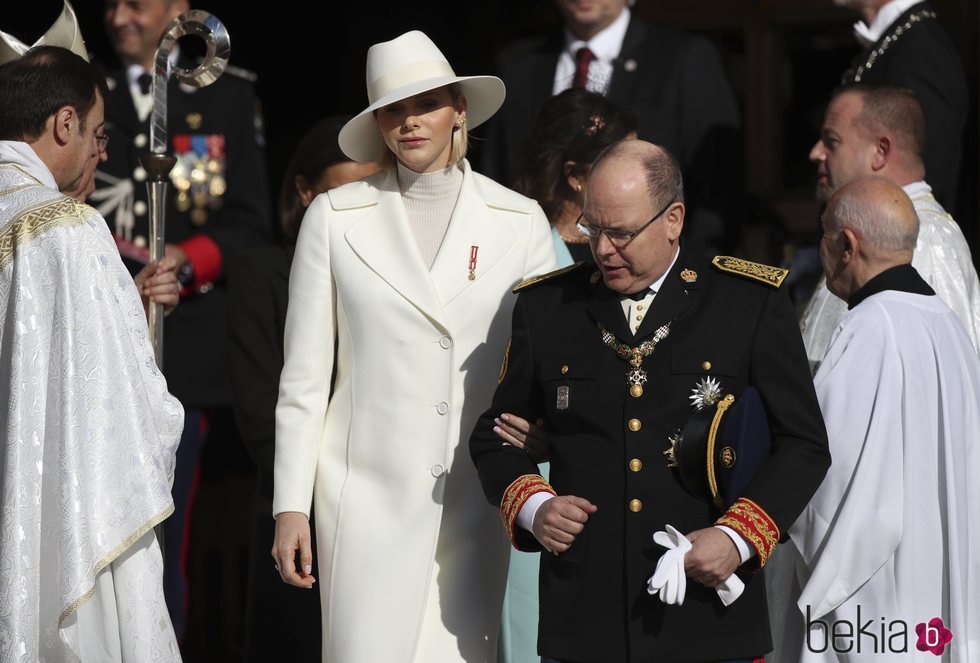 Alberto y Charlene de Mónaco en el Día Nacional de Mónaco 2019