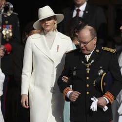 Alberto y Charlene de Mónaco en el Día Nacional de Mónaco 2019