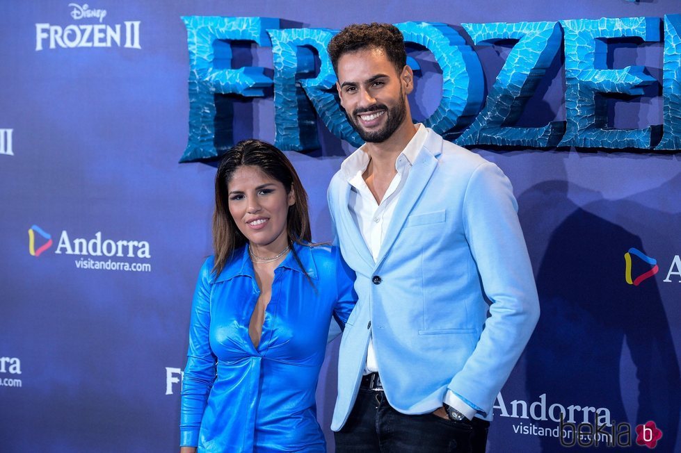 Chabelita Pantoja y Asraf Beno en el estreno de 'Frozen 2'