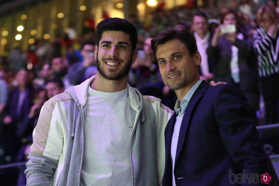 Marco Asensio y David Ferrer en la Copa Davis 2019