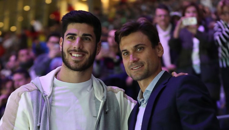 Marco Asensio y David Ferrer en la Copa Davis 2019